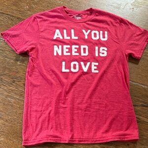 HOMAGE Red 'All You Need Is Love' T-Shirt